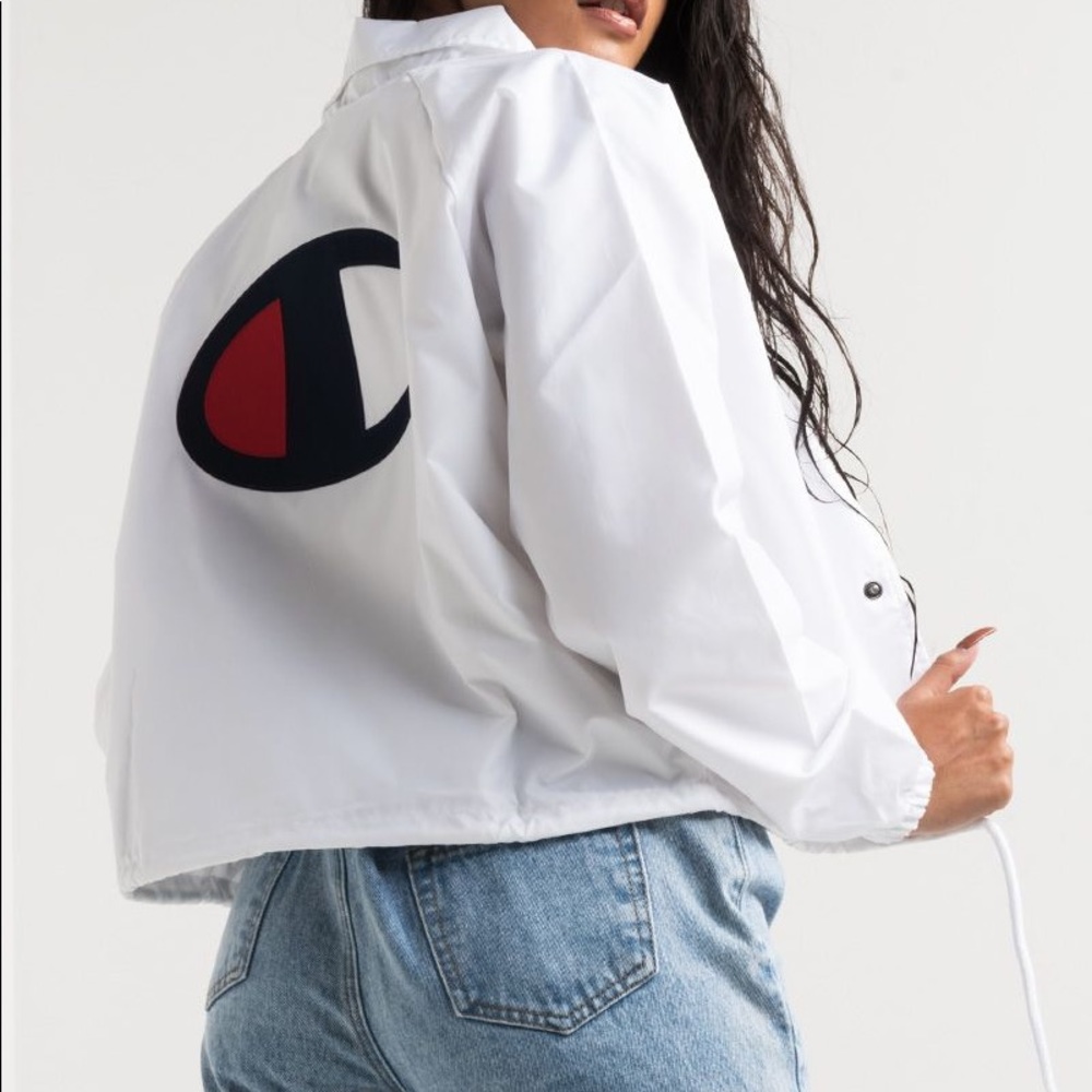 Cropped Champion Coaches Jacket